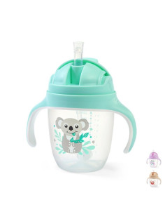 Неразливаща се чаша BabyOno Be Active Sippy Cup, със сламка, 240 мл.