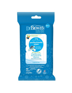 Мокри кърпи Dr.Browns за залъгалки и бебешки шишета, 40 броя