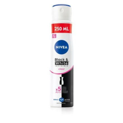NIVEA INVISIBLE ON BLACK & WHITE CLEAR Део спрей дамски XXL, 250 мл.