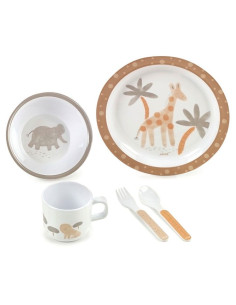 Детски комплект за хранене Jane 5 части, Wild Animals