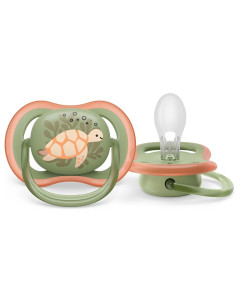 Ортодонтични залъгалки Philips-Avent Ultra Air, 2 броя, със стерилизаторна кутия, костенурка/кит, 6-18 м 2