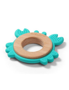 Дървена и силиконова гризалка Babyono Crab 1075/02 2