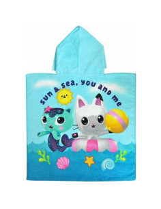 Детско пончо за плаж и баня Kids Licensing Gabbys Dollhouse 60x120 см. 2