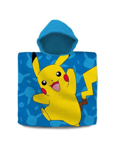 Детско пончо за плаж и баня Kids Licensing Pokemon 60x120 см.