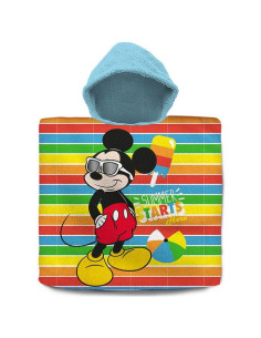 Детско пончо за плаж и баня Kids Licensing Mickey Mouse 60x120 см.