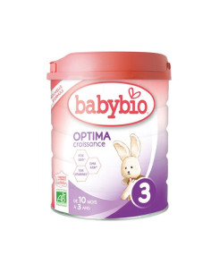 Адаптирано мляко Babybio - Optima 3 10-36 месеца 800гр.
