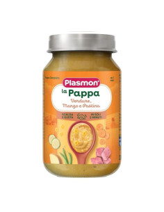 Пюре Plasmon - Зеленчуци с бебешка паста и говеждо месо