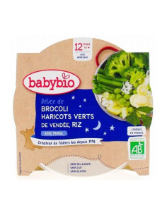 Био меню Babybio Лека нощ - Броколи, зелен фасул, грах, картофи и ориз