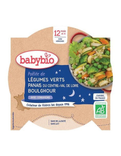 Био меню Babybio - Зеленчуци, пащърнак и булгур 230гр 12м+
