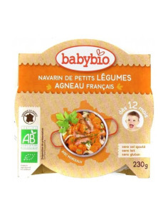 Био меню Babybio - Агнешко със зеленчуци 230гр 12м+