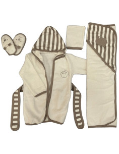 Бебешки комплект за баня Ciccim Baby Мече, бежов, 4 части, U4735