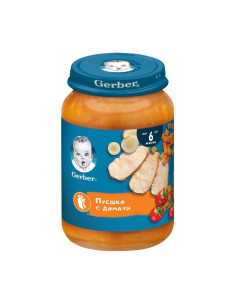 Пюре Nestle Gerber - Пуешко с домати 190 g