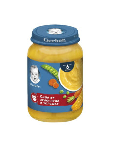 GERBER Супа от Телешко Зеленчуци 190г