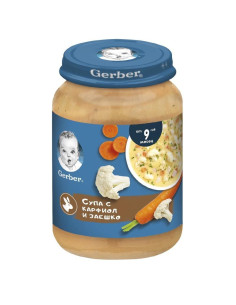 GERBER СУПА Карфиол Заешко 190г