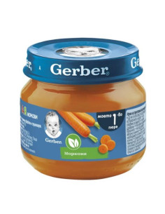 Пюре от моркови Nestle GERBER - Моето първо пюре, 80 g