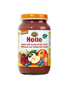 Бебешко пюре Holle Ябълка и Горски плодове 8+м, 220г
