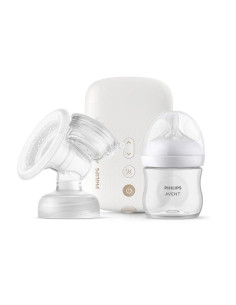 Единична електрическа помпа Natural Motion Premium Philips AVENT SCF396/31 с 1 бр. полипропиленово шише 125 мл с биберон Natu 2