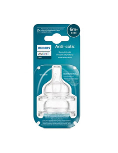 Комплект от 2 бр. Биберони Anti-colic Philips AVENT SCY764/02 със сила на потока 4, 6м+