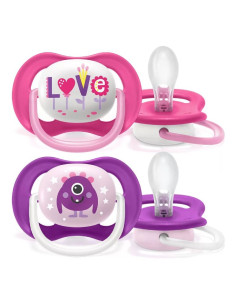 Ортодонтични залъгалки Philips AVENT Ultra Air + стерилизаторна кутия 6-18м Асортимент 2