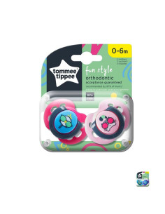 Ортодонтични залъгалки Tommee Tippee FUN STYLE 0-6м, 2 бр.
