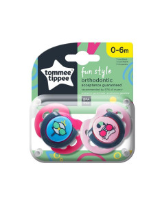 Ортодонтични залъгалки Tommee Tippee FUN STYLE 0-6м, 2 бр. 2