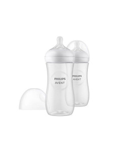 Бебешки шишета за хранене Natural Response 260 мл с биберон без протичане Philips AVENT SCY903/02 Natural Response Поток 3, 1