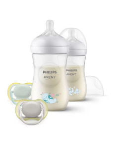 Подаръчен комплект за бебе Philips AVENT SCD837/11 Октоподи с 2 бр. шишета за хранене Natural Response 260 мл с биберони без