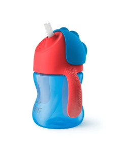 Неразливаща се чаша Avent със сламка 9М+ 200мл - момче