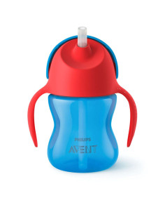 Неразливаща се чаша Avent със сламка 9М+ 200мл - момче 2