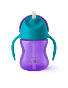 Неразливаща се чаша Avent със сламка 9М+ 200мл - момиче 2