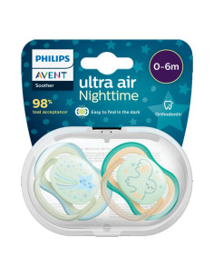Ортодонтична залъгалка Philips Avent ULTRA AIR NIGHT (0-6)