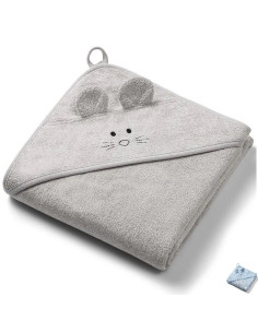 Бебешка хавлия за баня BabyOno с качулка, 100х100 см., 1553