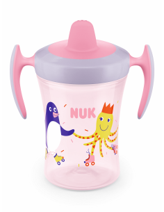 NUK EVOLUTION Trainer Cup, Чаша 230мл., 6+ месеца, Розова