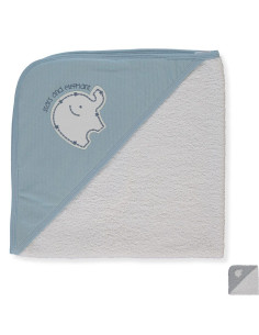 Бебешка хавлия с качулка Bebetto Stars and Elephants, 80х80 см., H450