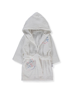 Детски халат с качулка Bebetto Floral Letters, 1-5 години, H460