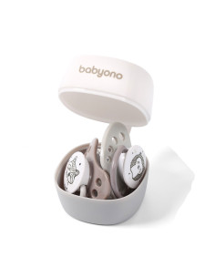 Кутия за залъгалка Babyono Natural Nursing, бяла new