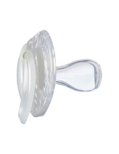 Ортодонтични залъгалки Tommee Tippee Night Time, 2 броя, със стерилизаторна кутия, синя звезда/розова дъжд, 6-18м 2