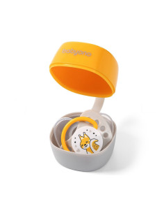 Кутия за залъгалка Babyono Natural Nursing, жълта new