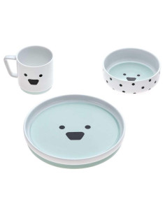 Детски комплект за хранене Lassig, Little Chums Dog, 3 части