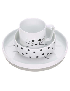 Детски комплект за хранене Lassig, Little Chums Cat, 3 части 2