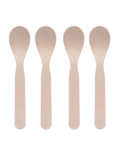 Детски комплект лъжици за хранене Lassig Powder Pink, 4 броя