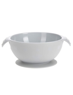 Детска купа за хранене Lassig, Сив, силиконова с вендуза