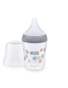 Бебешко пластмасово шише Nuk Termo Control Perfect Match, 150 мл, силиконов биберон S, 0-3м, клонче