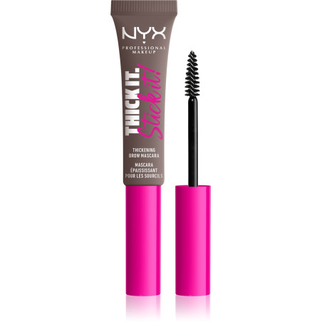 NYX PROFESSIONAL MAKE UP THICK IT STICK IT! Спирала за вежди Cool Ash Brown, 7 мл