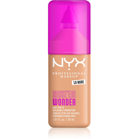 NYX PROFESSIONAL MAKEUP MAKE 'EM WONDER NUDE Фон дьо тен 10