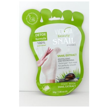 VICTORIA BEAUTY SNAIL EXTRACT Маска за крака подхранваща и регенерираща 1бр.