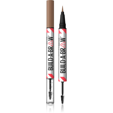MAYBELLINE NEW YORK BUILD-A-BROW Молив за вежди и фиксиращ гел 2 в 1 255 soft brown
