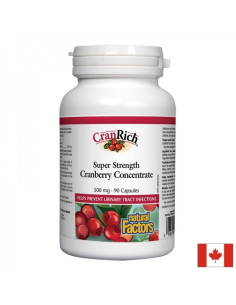 Червена боровинка CranRich Мощен концентрат срещу уроинфекции 500 mg, 90 капсули