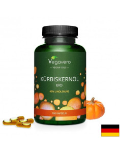 Кürbiskernöl Bio Масло от био тиквено семе 180 капсули, 100- Vegan