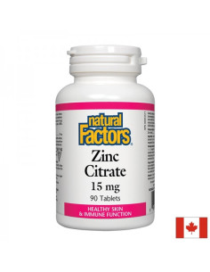 Zinc Citrate/ Цинк (цитрат) 15 mg x 90 таблетки